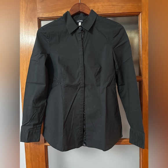 Black Armani button up shirt - Picture 2 of 2